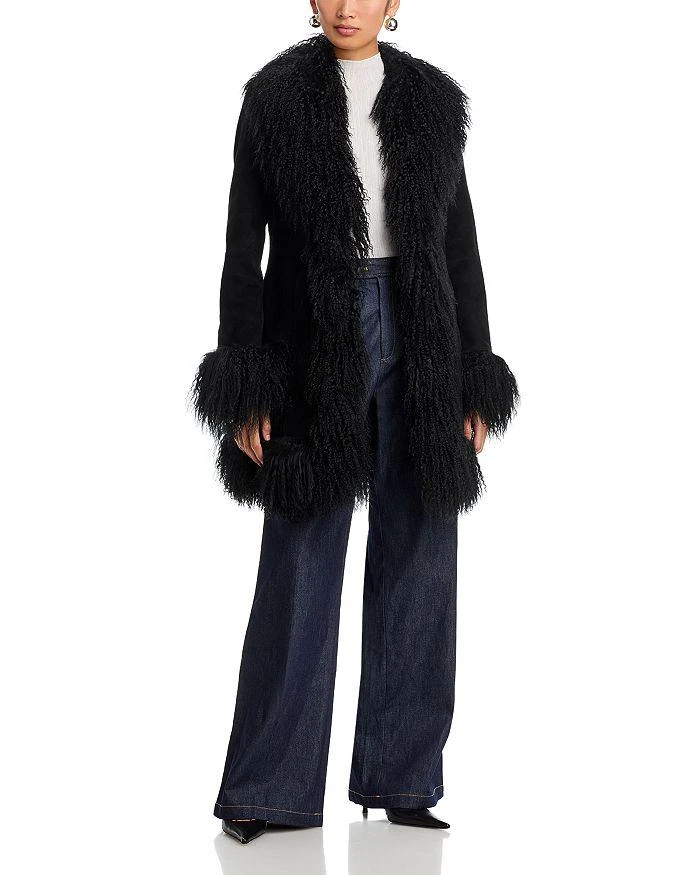 Susanna Chow Dorothy Shearling Midi Coat