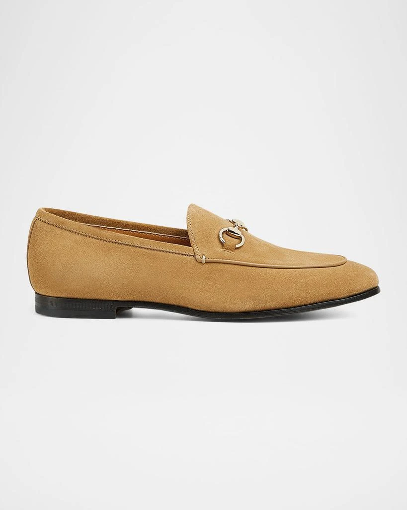 Gucci Jordaan Horsebit Suede Loafers 1