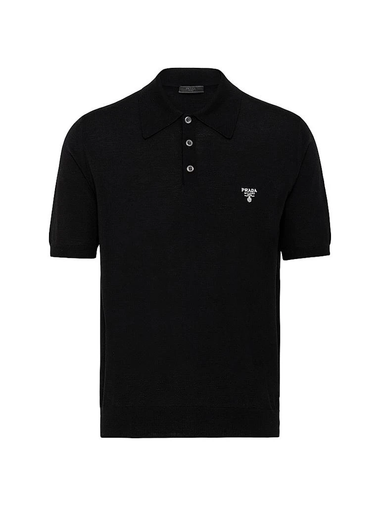 Prada Superfine Wool Polo Shirt 1