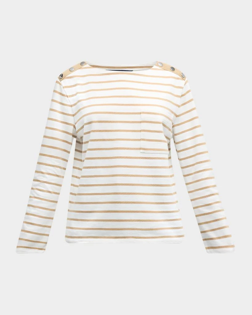 VERONICA BEARD Hovey Striped Top 1
