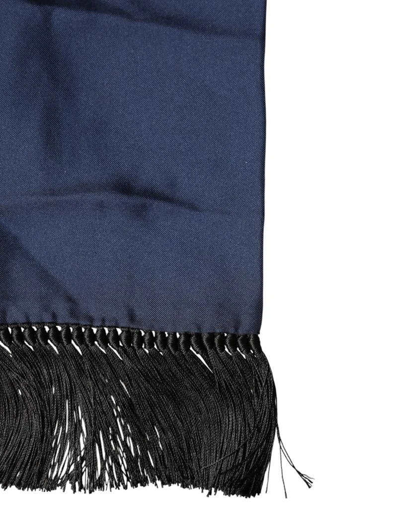 Dolce 
Gabbana Silk Fringes Neck Foulard Men
s Scarf 2