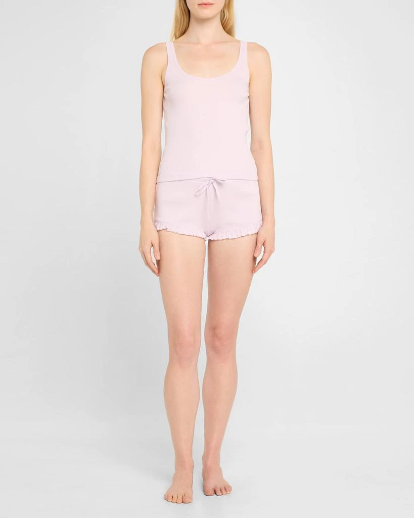 Skin Ruffle-Trim Cotton Pajama Set 2