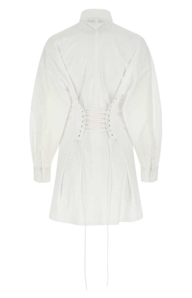 Prada Prada Lace-Up Long Sleeved Shirt Dress - Shirts - Compare Prices from  8+ Stores - Free Shipping - BeyondStyle