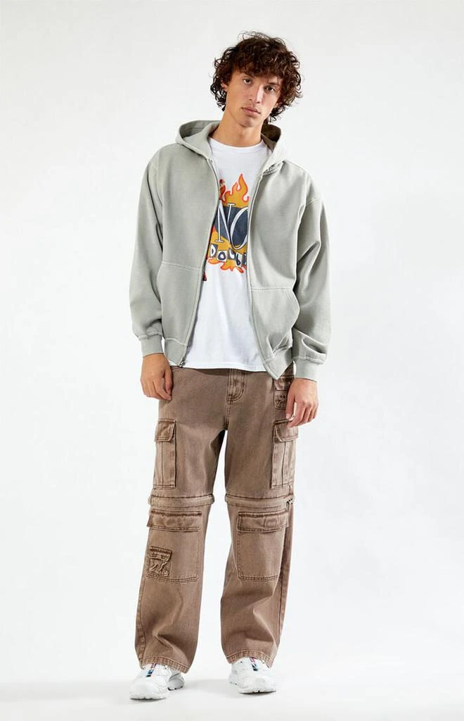 PacSun Vintage Washed Full Zip Hoodie 4