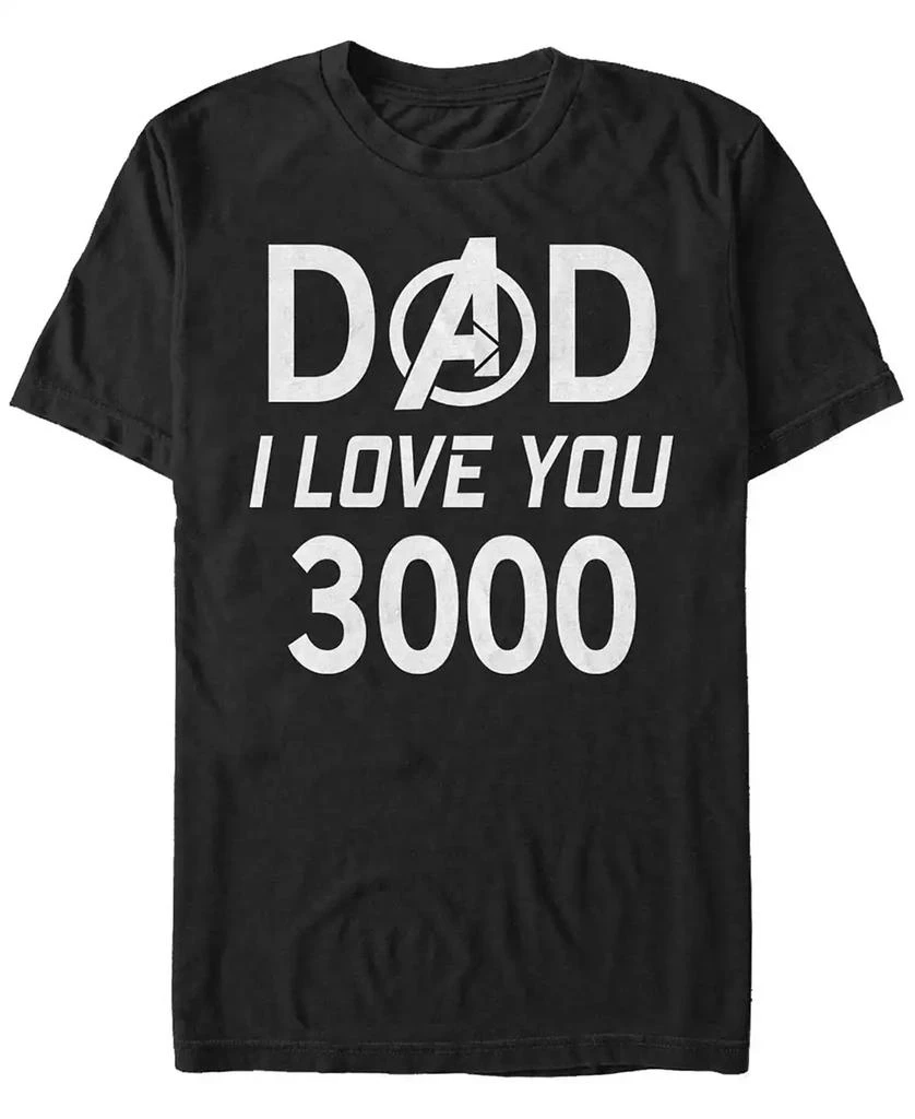 Marvel Marvel Men's Avengers Endgame I Love You 3000 Dad, Short Sleeve T-shirt 1