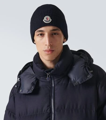 Moncler Logo wool beanie 2