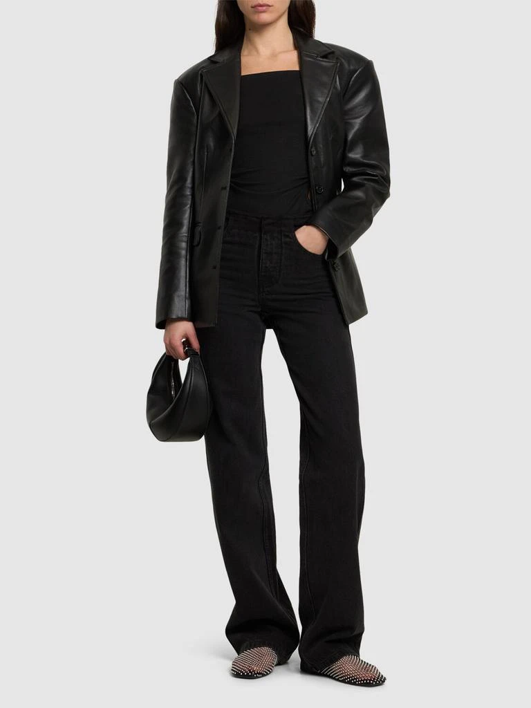 Christopher Esber Deconstructed High Rise Denim Wide Jeans 1
