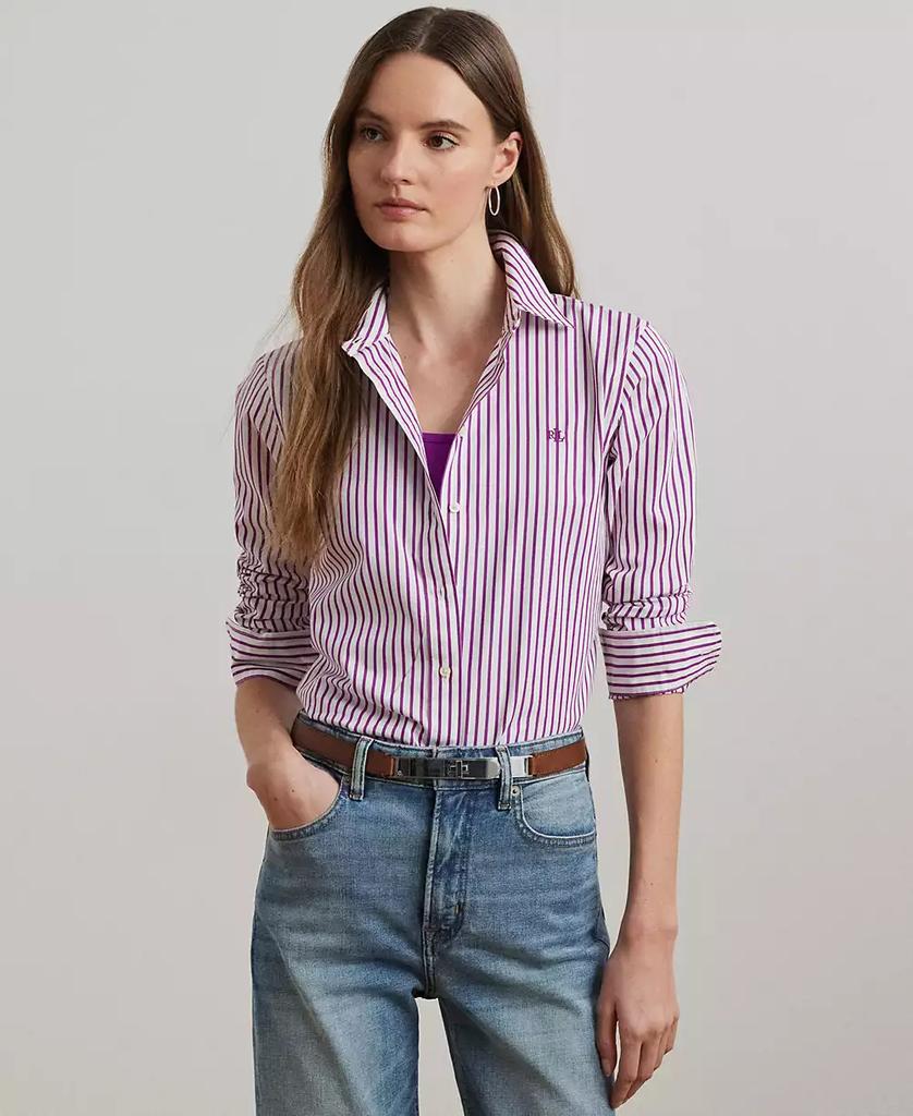 Ralph Lauren Women's Classic-Fit Striped Broadcloth Shirt, PXS-