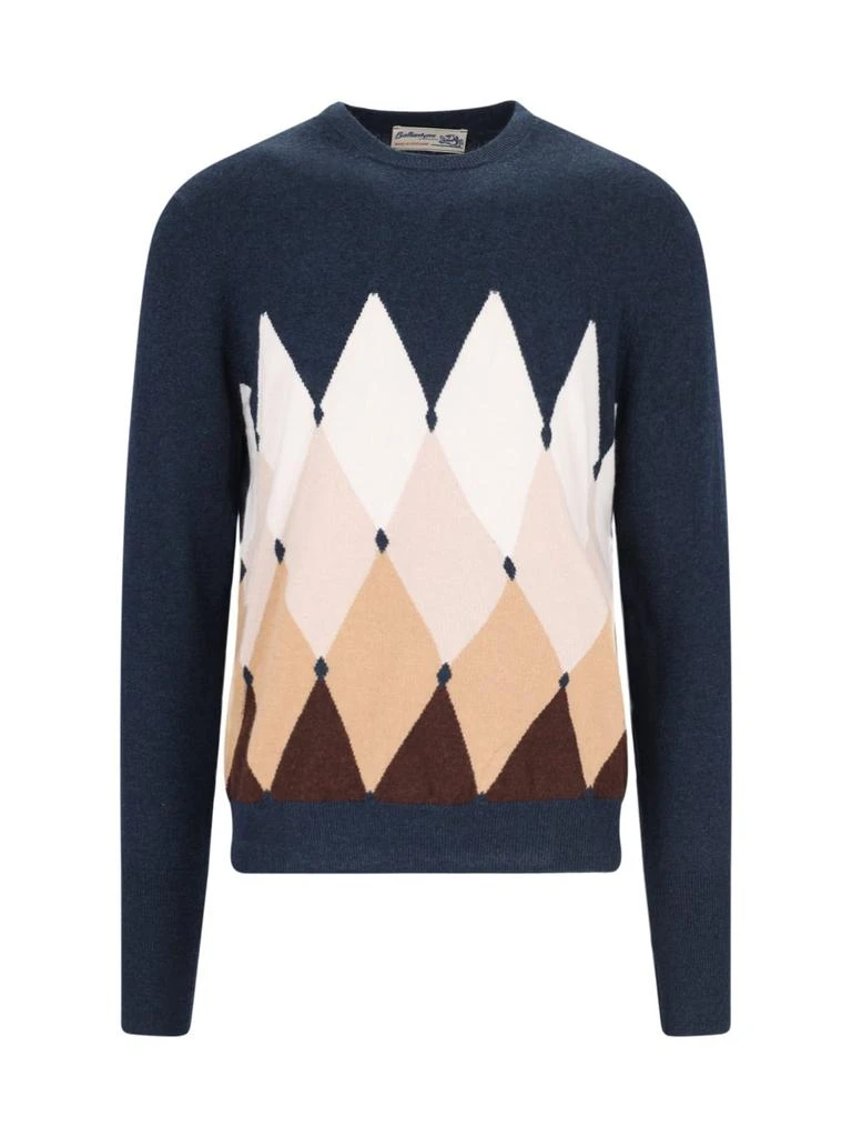 BALLANTYNE Diamond-pattern Sweater 1