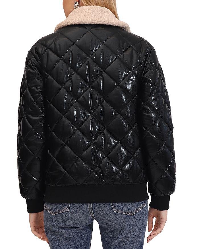 Bagatelle Quilted Bomber Faux Fur Jacket