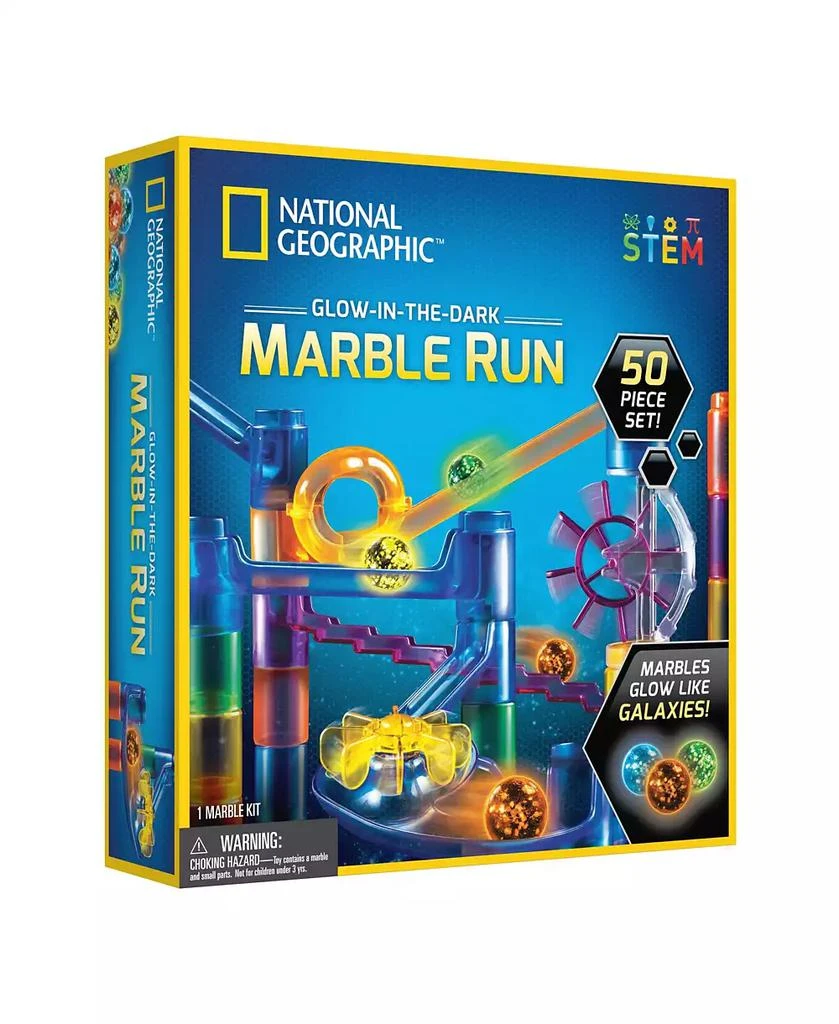 National Geographic Glow-in-the-Dark Marble Run 50 piece 1