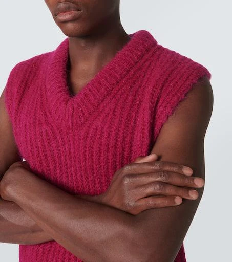 Jil Sander Mohair and wool sweater vest 5