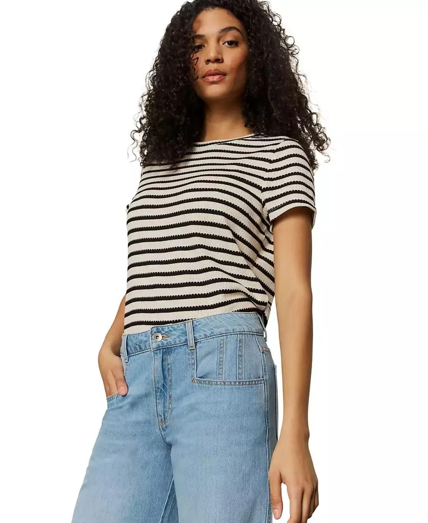 Sanctuary Women's Highland Mid Rise Wide-Leg Jeans 4