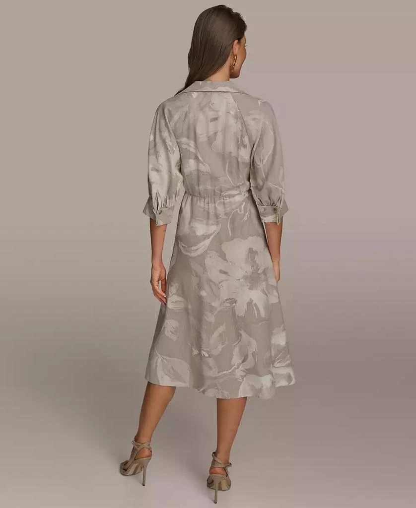 Donna Karan Women's Floral Tie-Front Dress 2