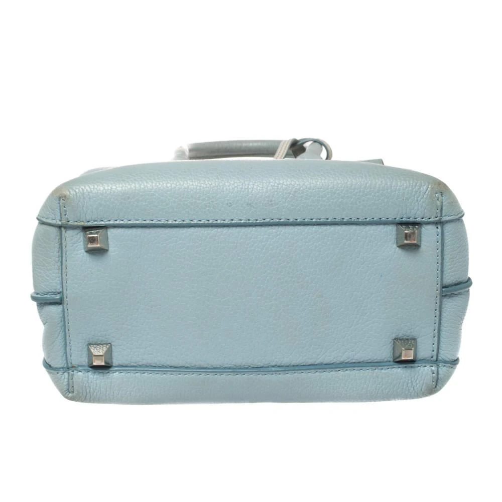 MCM MCM Blue Leather Mini Milla Tote 6