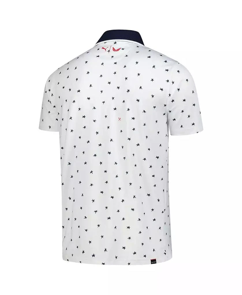 Puma x Volition Men's White Tour Ship Dancing Star MATTR Polo Shirt 3