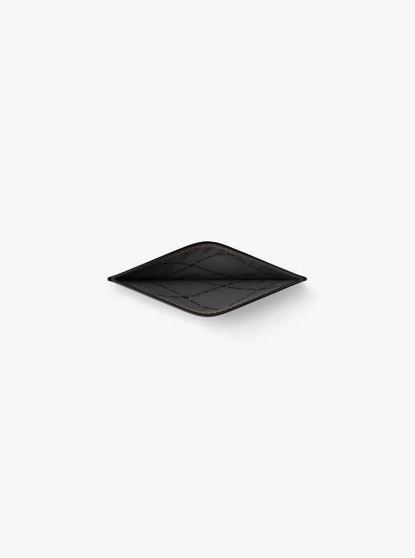 Michael Kors Edison Scratch-Resistant Crossgrain Leather Card Case 2