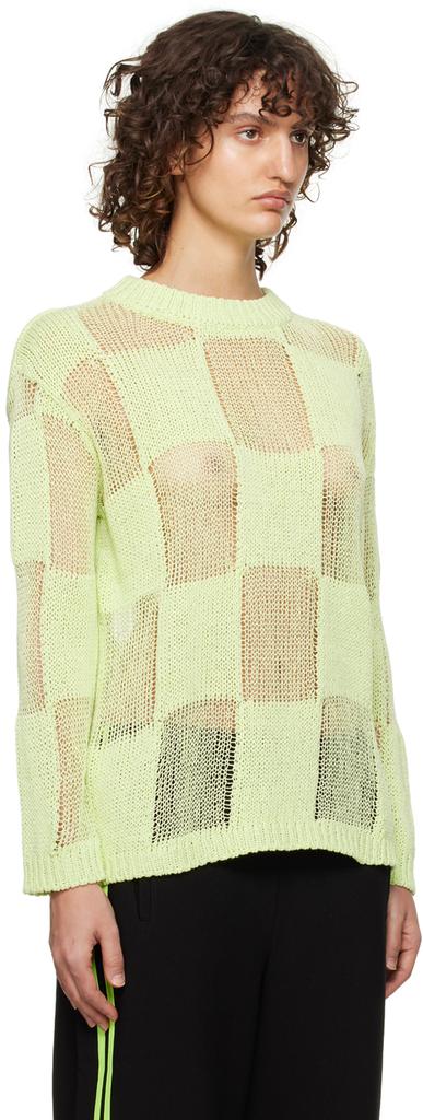 TheOpen Product Green Check Sweater