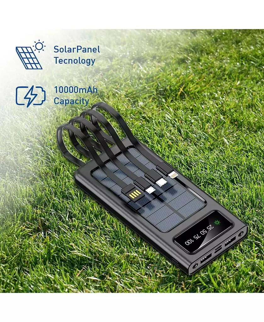 PURSONIC Outdoor Essentials Bundle – 2-in-1 Bluetooth Water Bottle, Peak Wireless Speaker, and LED Portable Solarsync Power Bank 4