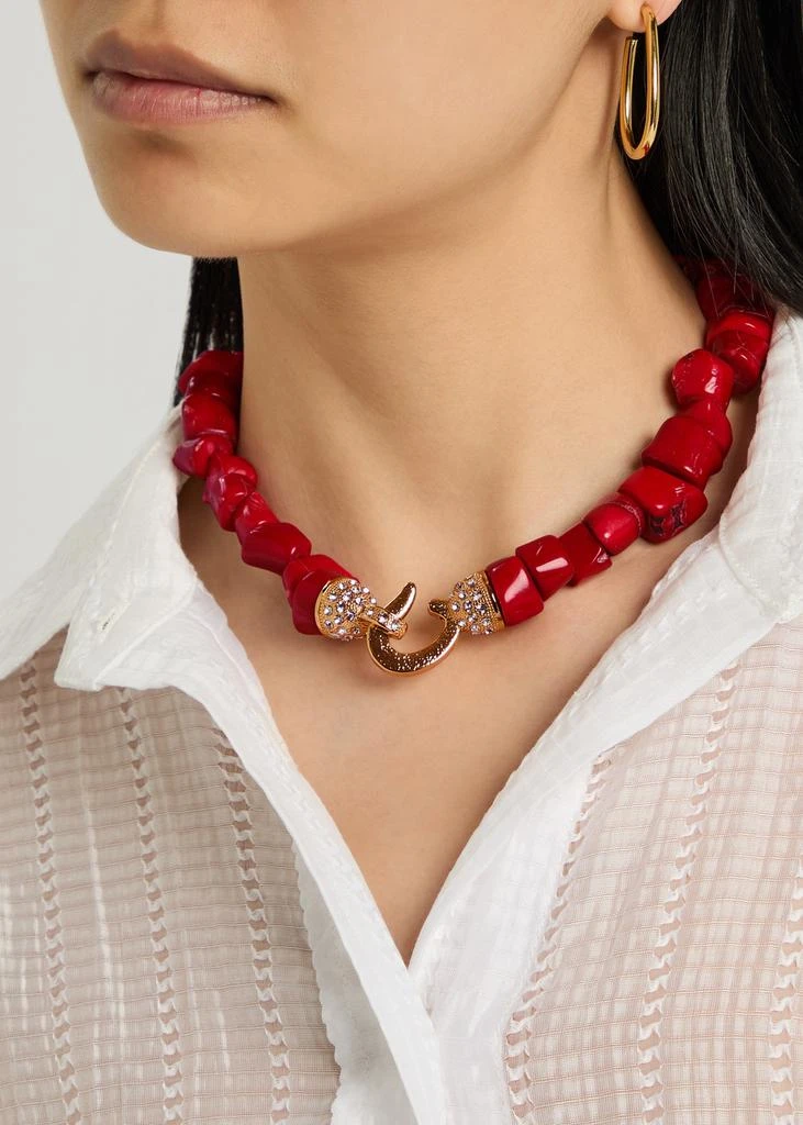 Timeless Pearly Beaded 24kt gold-plated necklace 2