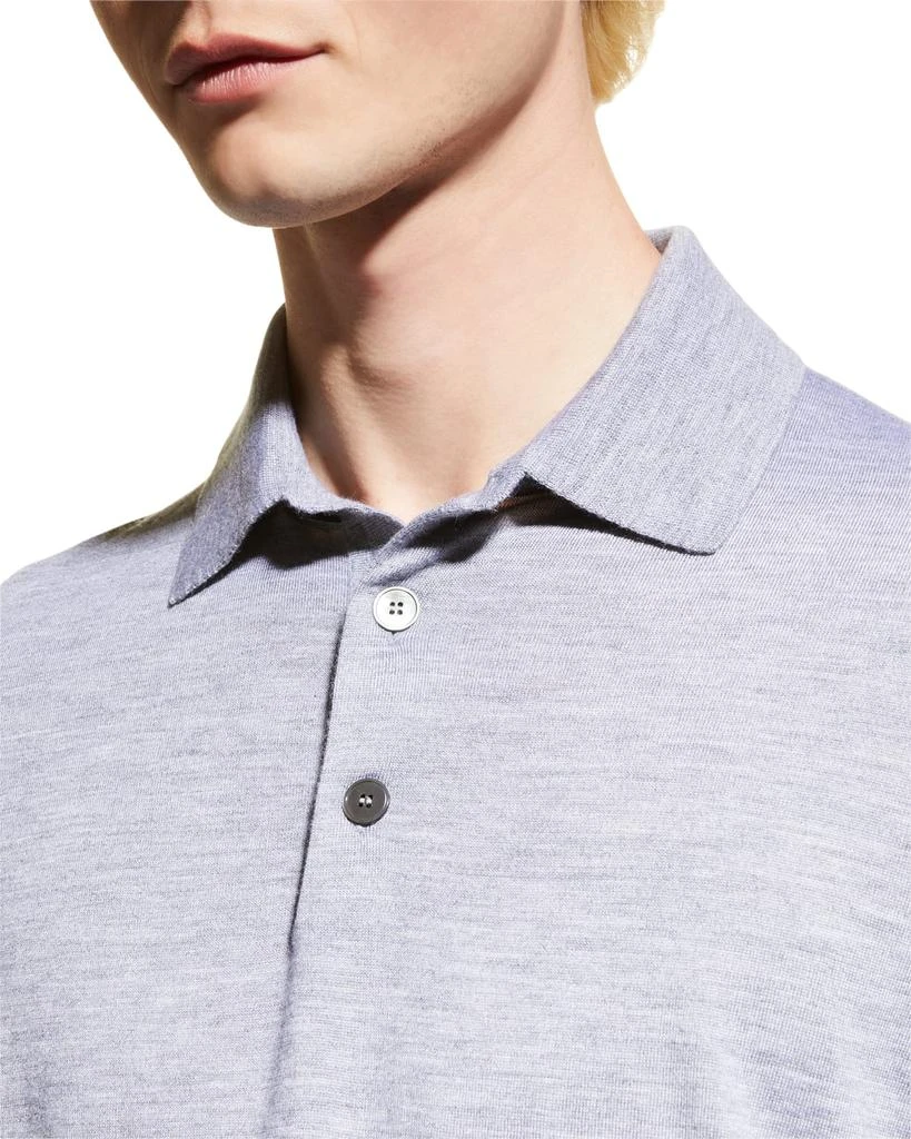 Zegna Men's Cashmere-Silk Polo Shirt 7