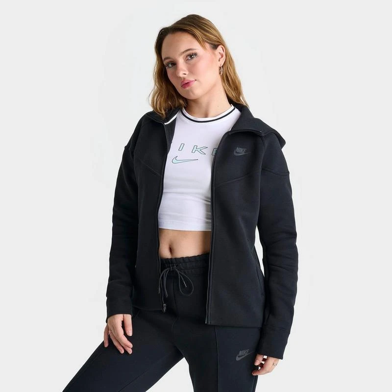 NIKE Women's Nike Sportswear Tech Fleece Windrunner Full-Zip Hoodie 1