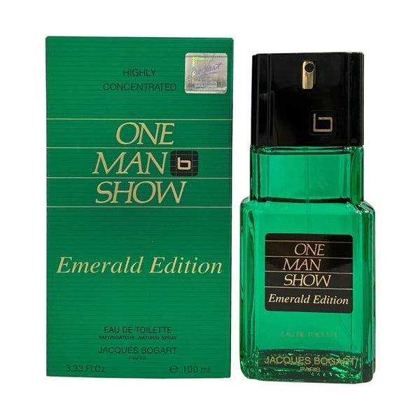JACQUES BOGART One Man Show Emerald Edition for Men Eau de Toilette Spray TESTER 3.4 oz