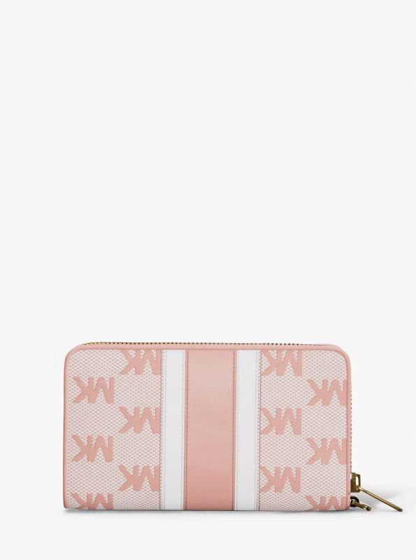 Michael Kors Jet Set Travel Large Striped Logo Jacquard Smartphone Wristlet 3