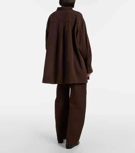 Lemaire Twisted draped denim shirt 3