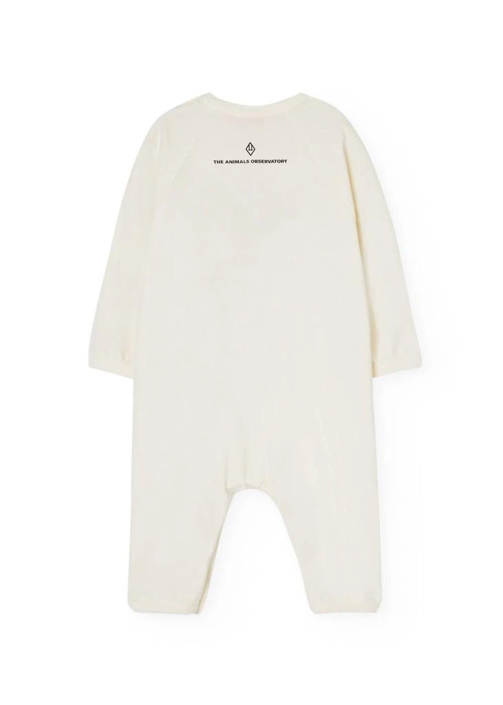 The Animals Observatory Boy's Owl Baby Pajamas In White 2