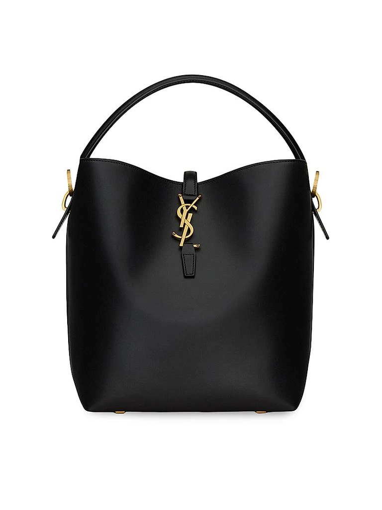 Yves Saint Laurent Le 37 in Shiny Leather Bucket Bag 1