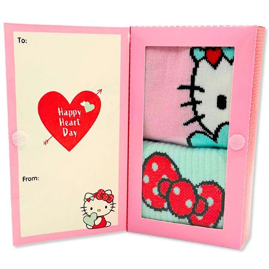 Hello Kitty Valentine
s Day Greeting Card Sock Box 9-11 3