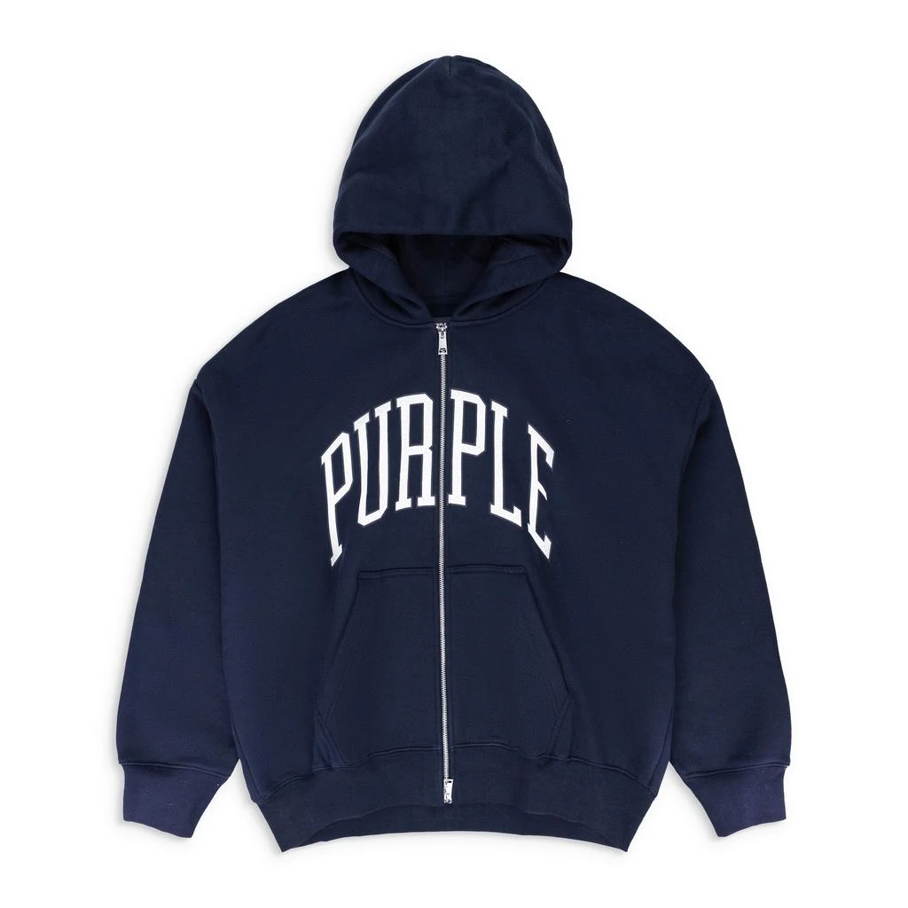Purple Brand HWT FLEECE FULL ZIP HOODY BLACK HOODIES & SWEATSHIRTS 1