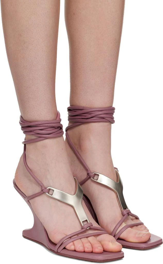 Rick Owens Pink Concordians Cantilever 8 Hydra Heeled Sandals 4