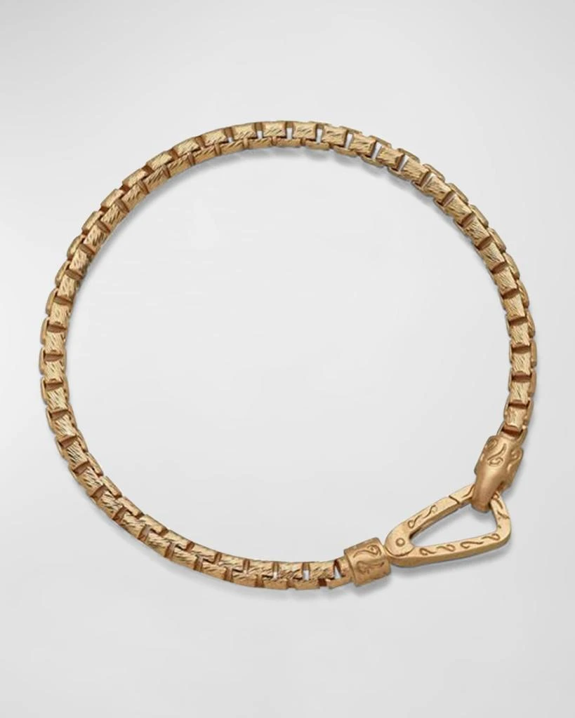 Marco Dal Maso Men's Ulysses Box Chain Bracelet, Gold 1