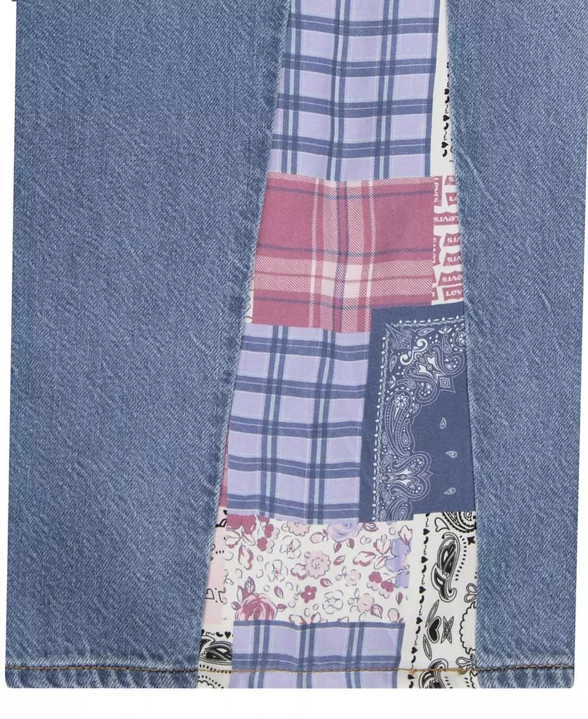 Levi's Big Girls Printed Insets High-Rise Baggy Jeans 6