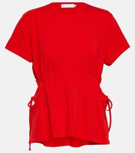 Proenza Schouler White Label ruched cotton-blend T-shirt 1