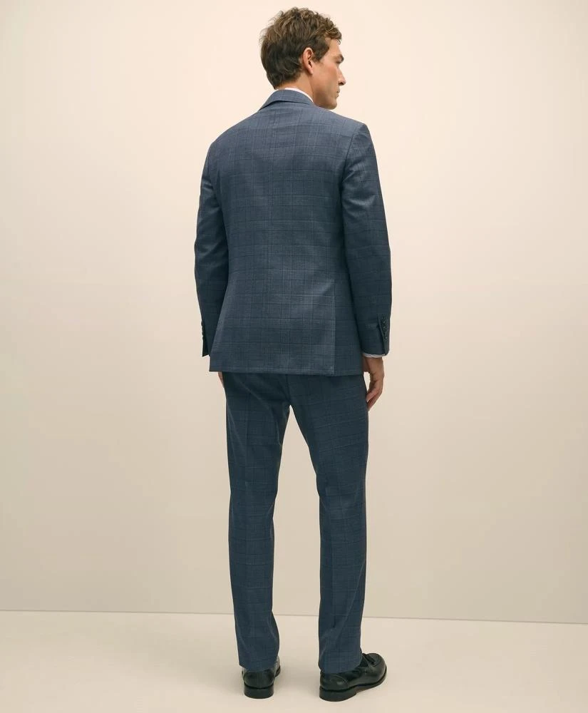 Brooks Brothers Classic Fit Wool Blue Check 1818 Suit 3