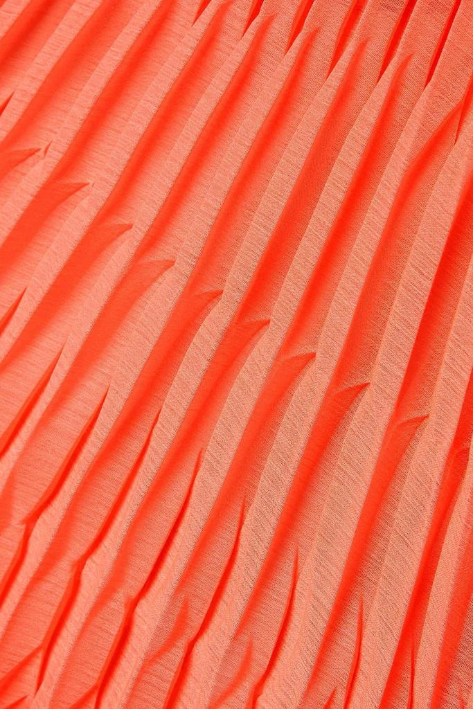 Partow Coraline layered pleated crepe midi dress 4