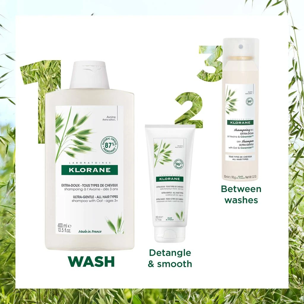 KLORANE Klorane Softening Shampoo with Oat Milk 400ml 4