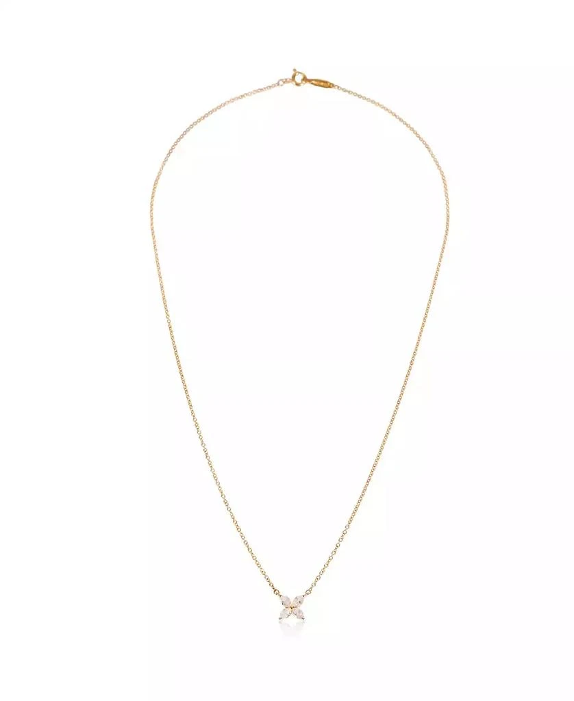 Pre-Owned Tiffany 
Co Diamond Small Model Victoria Pendant 2