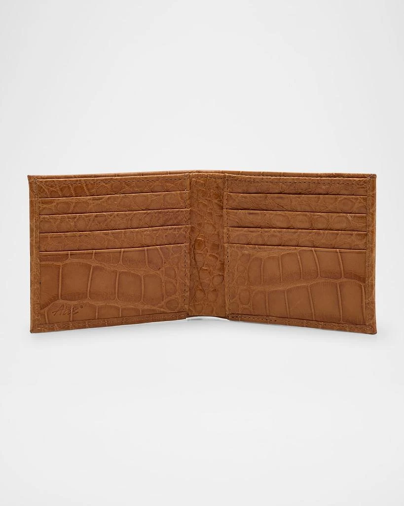 Abas Men's Ultimate Matte Alligator Bifold Wallet 3