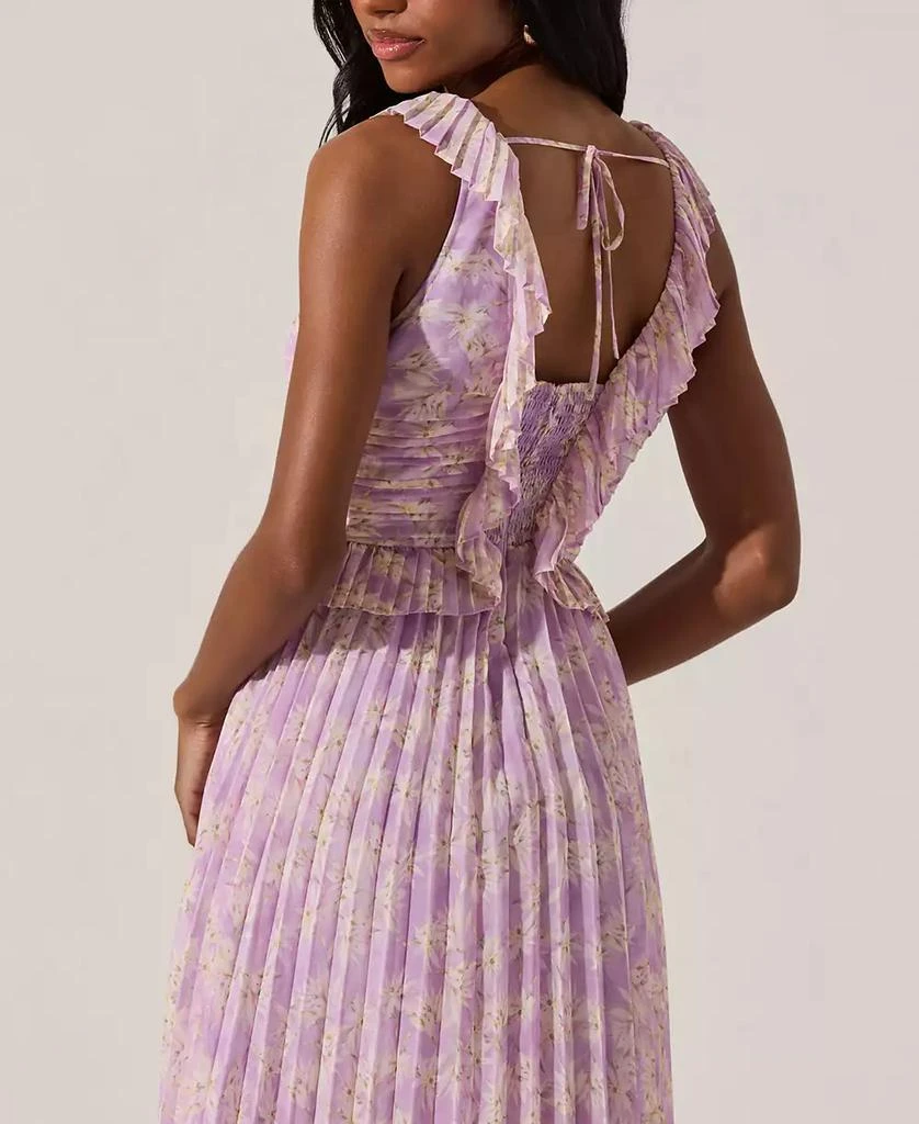 ASTR Women's Pleated Ruffle Dress 6