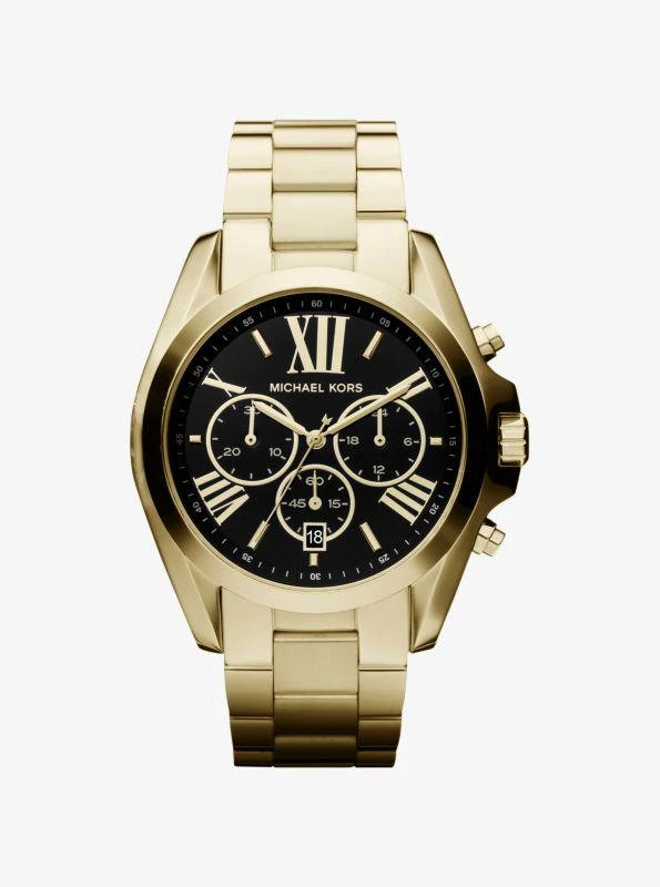Michael Kors Oversized Bradshaw Gold-Tone Watch 1