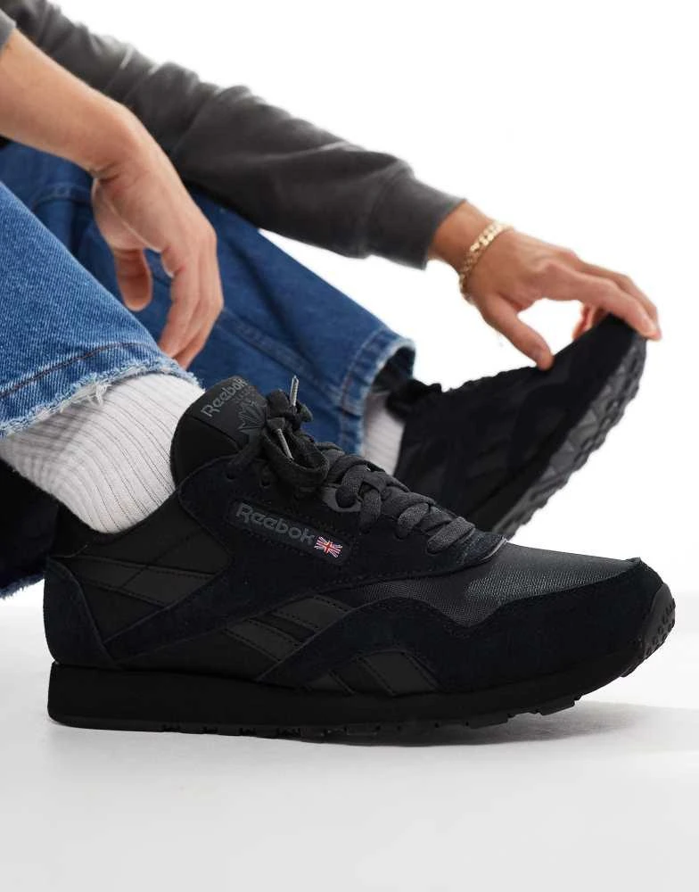 Reebok Reebok Classic Nylon trainers in black 1