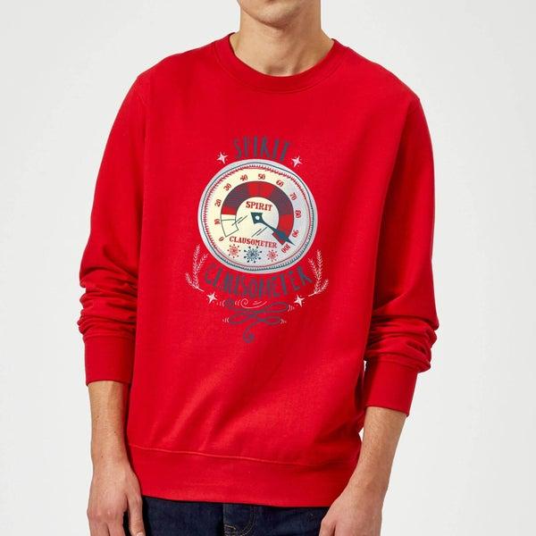 Elf Elf Clausometer Christmas Sweater - Red