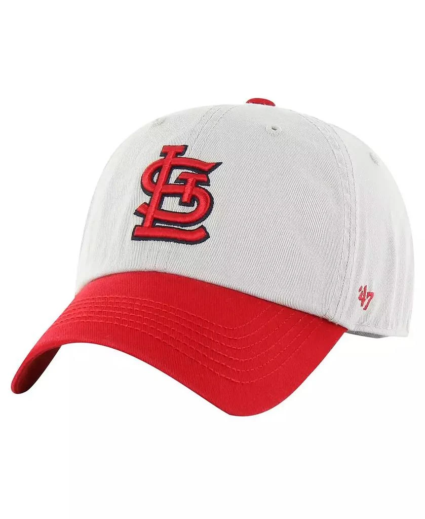 47 Brand Men's Gray/Red St. Louis Cardinals Sure Shot Classic Franchise Hat 2