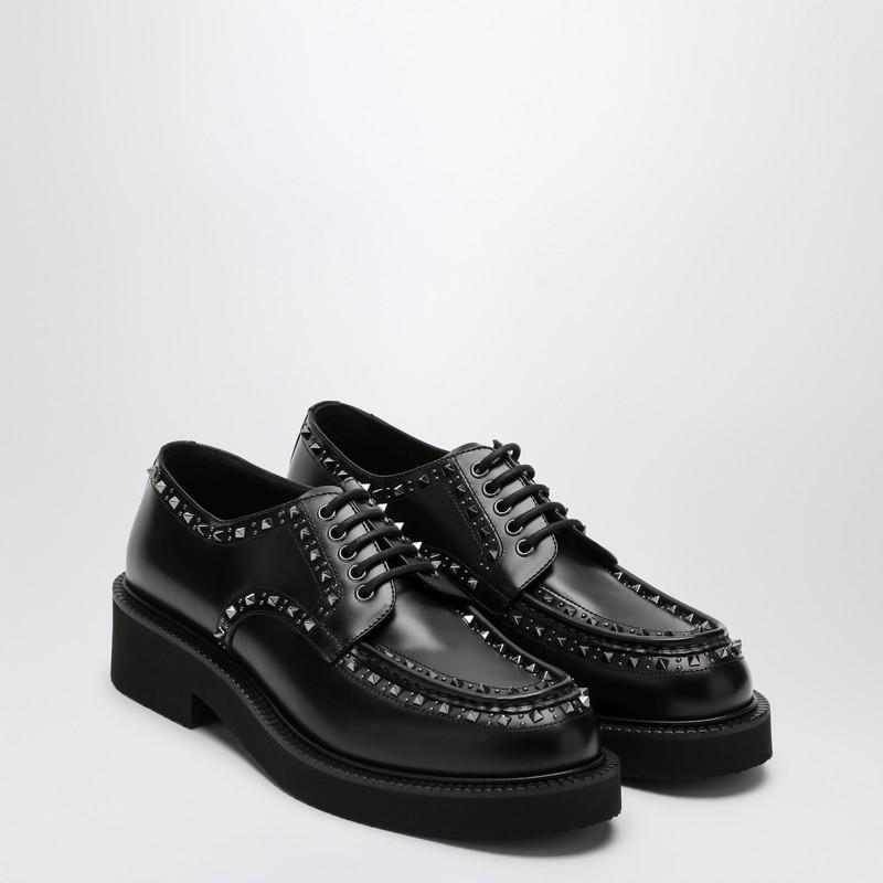 Valentino Garavani Men's Gentleglam Calfskin Derby Shoes