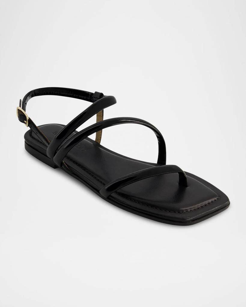 Bernardo Odessa Patent Thong Slingback Sandals 2