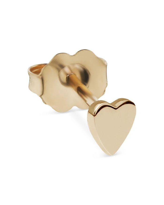 Maria Tash 14K Yellow Gold Polished Heart Single Stud Earring 1